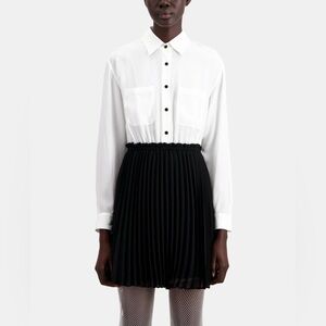 The Kooples Silk Pleated Dress